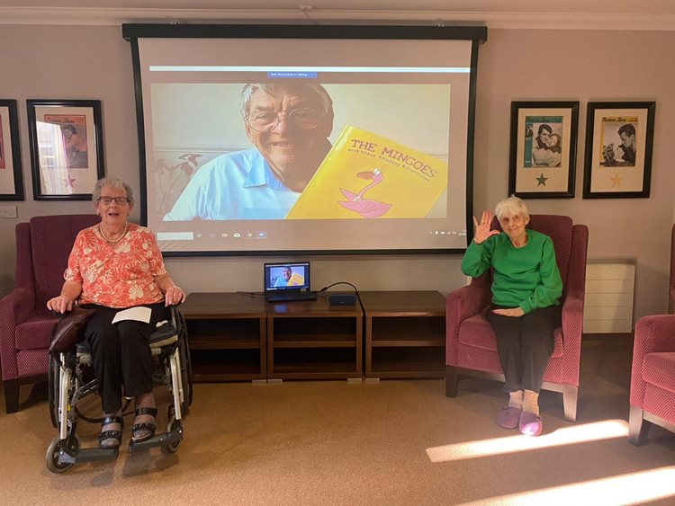 In the good books - Halstead care home residents welcome special guest